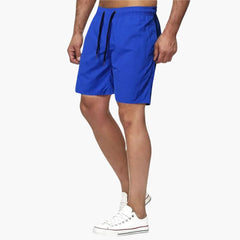 Herren Badeshorts Sommer mit Kordelzug und schnelltrocknendem Stoff in Blau