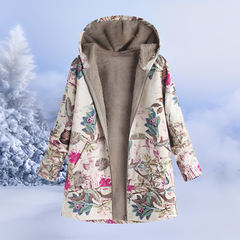 Jasmin - Trendige, warme Kapuzenjacke in Rosa