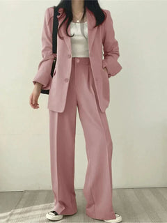 Helena | Damen Regular Fit Anzug Set in Rosa