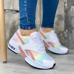Nik - Orthopädische, atmungsaktive Turnschuhe in Regenbogen