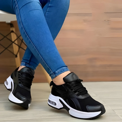 Nik - Orthopädische, atmungsaktive Turnschuhe in Schwarz