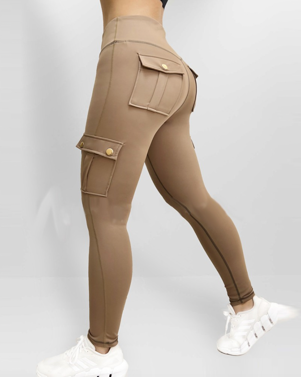 Ursula - Damen Stretch- Leggings mit Cargo-Taschen