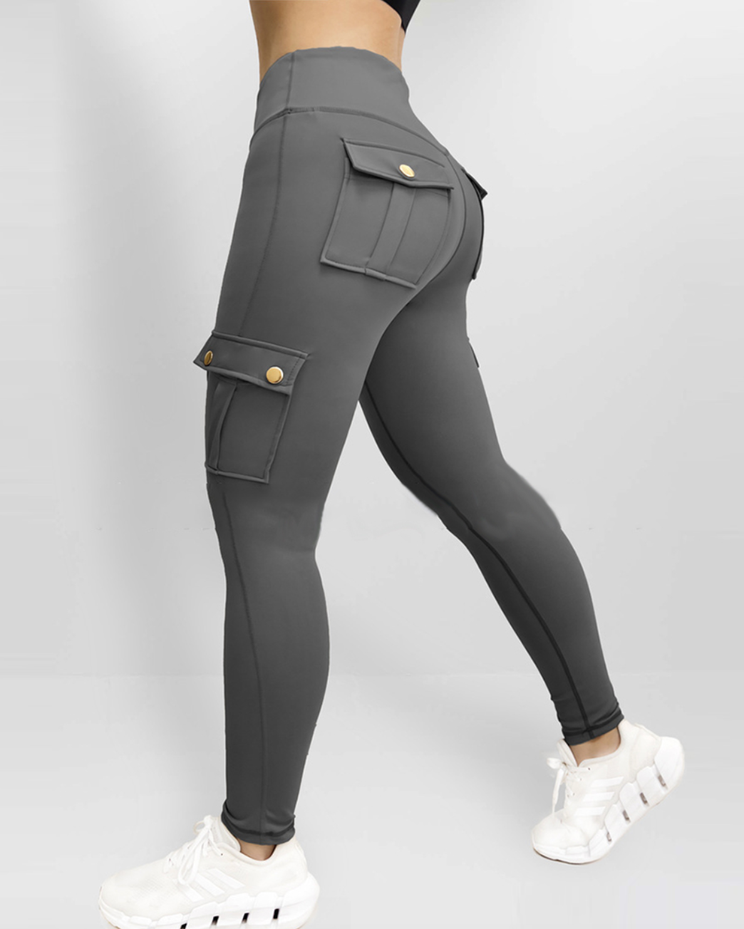 Ursula - Damen Stretch- Leggings mit Cargo-Taschen