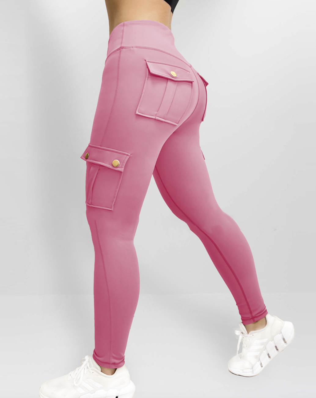 Ursula - Damen Stretch- Leggings mit Cargo-Taschen