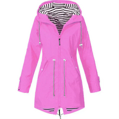 LEONORE – Der elegante und wasserdichte Damen-Regenmantel in Rosa