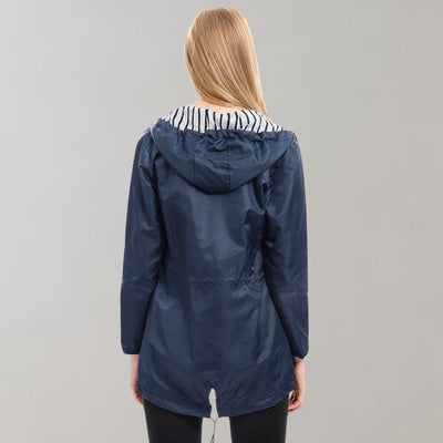 Damen Kapuze Regenjacke | Lange