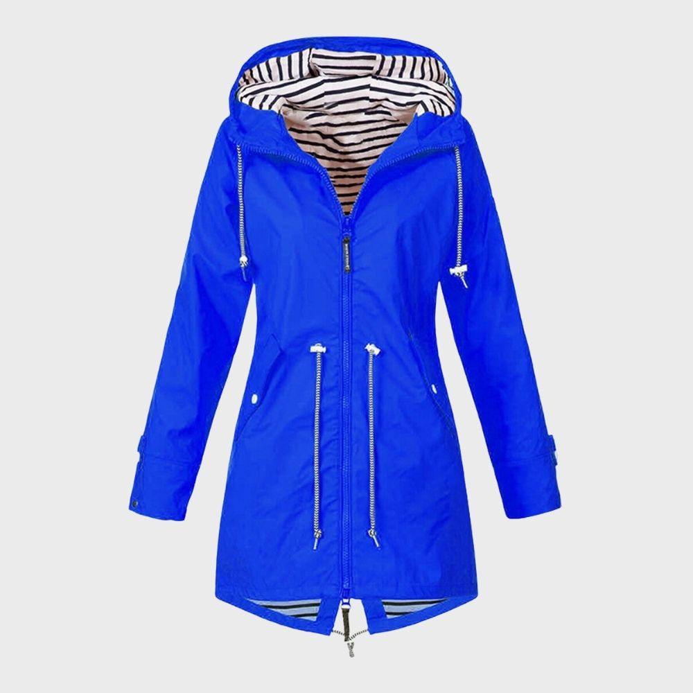 Damen Kapuze Regenjacke | Lange