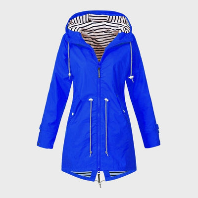 Damen Kapuze Regenjacke | Lange