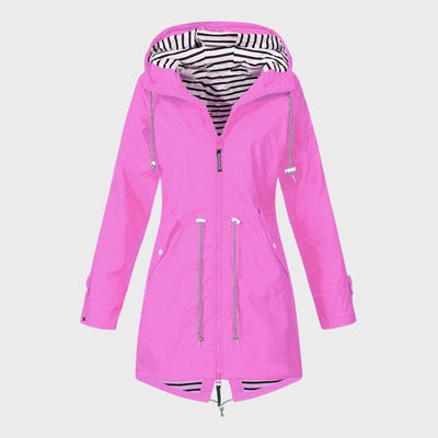 Damen Kapuze Regenjacke | Lange