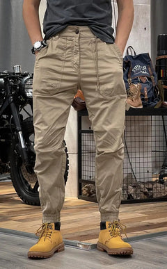 Nariko | Premium Stretch Cargohose in Khaki (ohne Taschen)