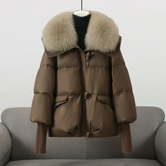 Valine Eleganzjacke in Braun