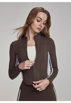Valatra | Elastische Sportjacke für Damen Leichtgewicht in Braun