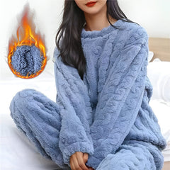 TESSA™ | Warme & Flauschige Fleece-Pyjamas in Blau