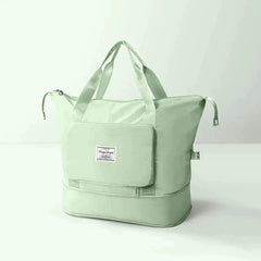 Vielseitige Damen-Reisetasche, geräumig, faltbar, aus Polyester in Mintgrün