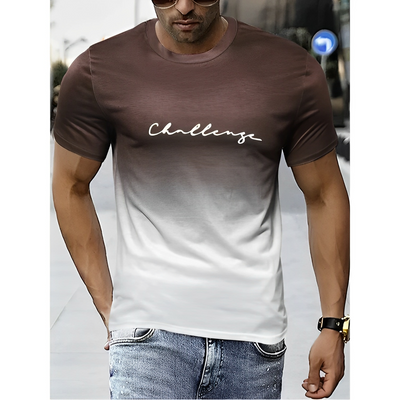 Josiah - Bedrucktes T-Shirt mit Farbverlauf für Herren