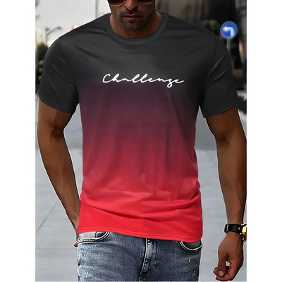 Josiah - Bedrucktes T-Shirt mit Farbverlauf für Herren