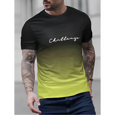 Josiah - Bedrucktes T-Shirt mit Farbverlauf für Herren