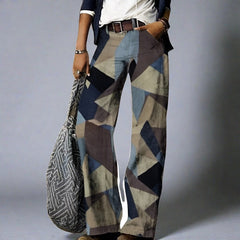 Mercy - Damen Jeans in Karomuster