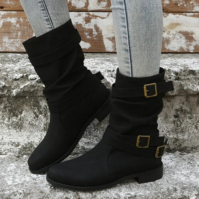 Damen Mittlere Wade Stiefel | Dirndl Schuhe