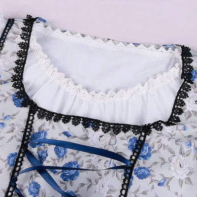 Damen Traditionelles Blau Oktoberfest Dirndl Kleid