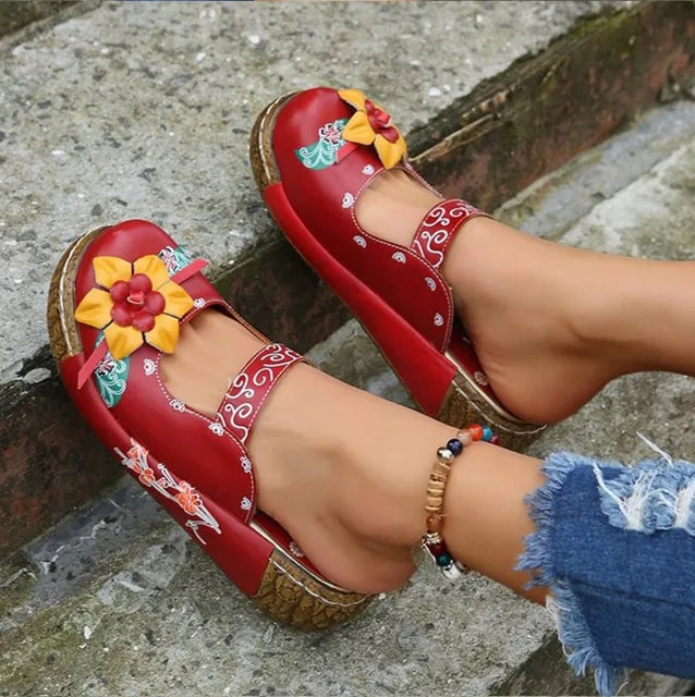 Tatiana® | Modische Sandalen mit 3D-Blumendesign