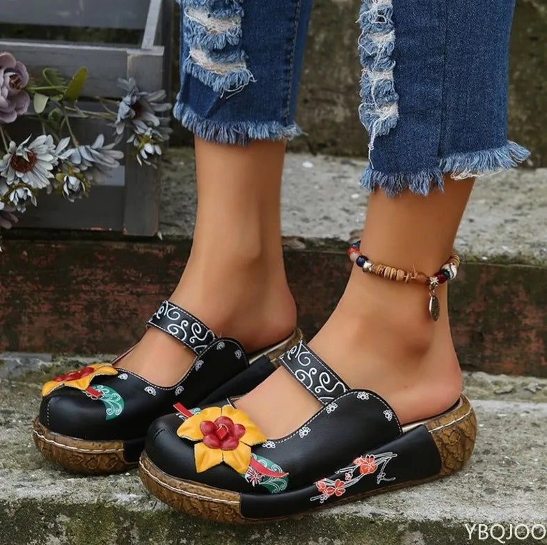 Tatiana® | Modische Sandalen mit 3D-Blumendesign
