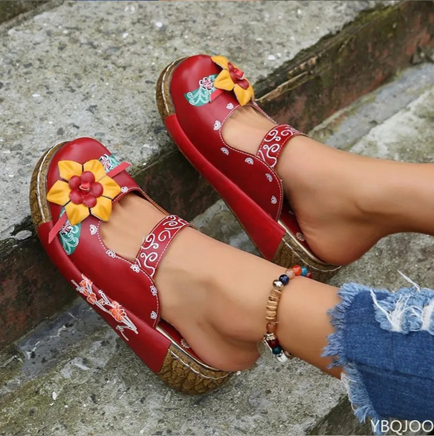 Tatiana® | Modische Sandalen mit 3D-Blumendesign
