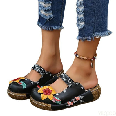 Tatiana® | Modische Sandalen mit 3D-Blumendesign