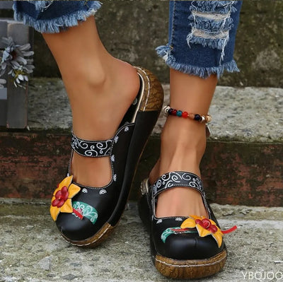 Tatiana® | Modische Sandalen mit 3D-Blumendesign