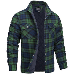 Sova - Herren-Holzfällerjacke Im Karierten Design in Vert