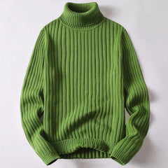 Herren-Rollkragenpullover aus Merinowolle - Wyatt in Grün
