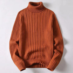 Herren-Rollkragenpullover aus Merinowolle - Wyatt in Braun