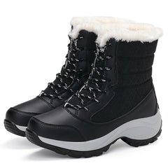 Sabrina | Warme  Schneestiefel in Schwarz