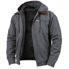 Wasserabweisende Regenjacke für Outdoor-Aktivitäten – Elegantes Design für Stadt und Natur in Grau
