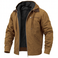 Wasserabweisende Regenjacke für Outdoor-Aktivitäten – Elegantes Design für Stadt und Natur in Braun