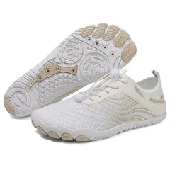 Marco | Wasserdichte Unisex Barfußschuhe in Weiße Aprikose