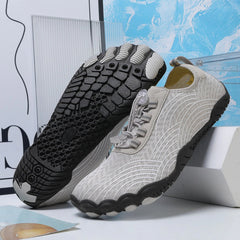 Patrick | Wasserdichte und bequeme Unisex Barfußschuhe in Weiß / Schwarz