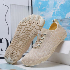 Patrick | Wasserdichte und bequeme Unisex Barfußschuhe in Beige