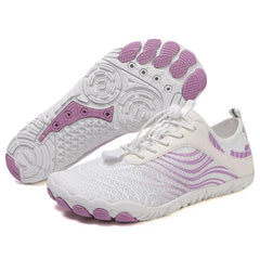 Marco | Wasserdichte Unisex Barfußschuhe in Weiß und Lila