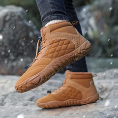 Markus | Wasserdichte Barfußschuhe für den Winter in Braun