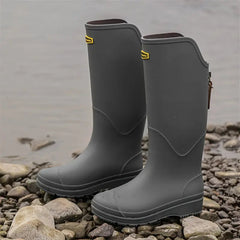 Tanja | Damen Knielange Orthopädische Gummistiefel in Dunkelgrau