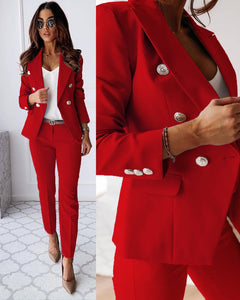 Velo - Eleganter Hosenanzug mit Jacke (Nur Jacke) in Rot