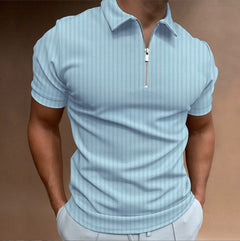 Karl | Herren Polohemd in Hellblau