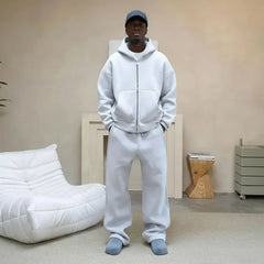 The Bull™ Sweatshirt-Set mit hochwertigem Stoff und Oversized-Passform / Präsenz, Gewicht und authentischer Stil! in Grau