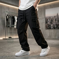 Orion™ Cargo-Hose aus Leichter Twill-Sarja mit Praktischen Utility-Taschen in Schwarz