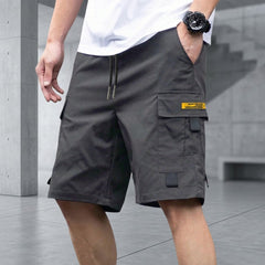 Brooklyn™ Cargo-Shorts mit Verstellbarem Kordelzug und Modernem Look in Grau