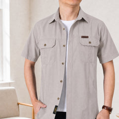 Abenteuer™ Hemd aus Baumwolle mit Utility Taschen in Grau