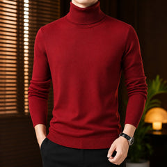 Vermont™ Rollkragenpullover mit Samtweichem Innenfutter in Rot
