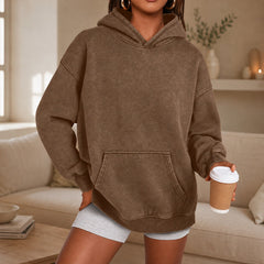 Kaja™ Oversize-Hoodie mit Kängurutasche in Braun