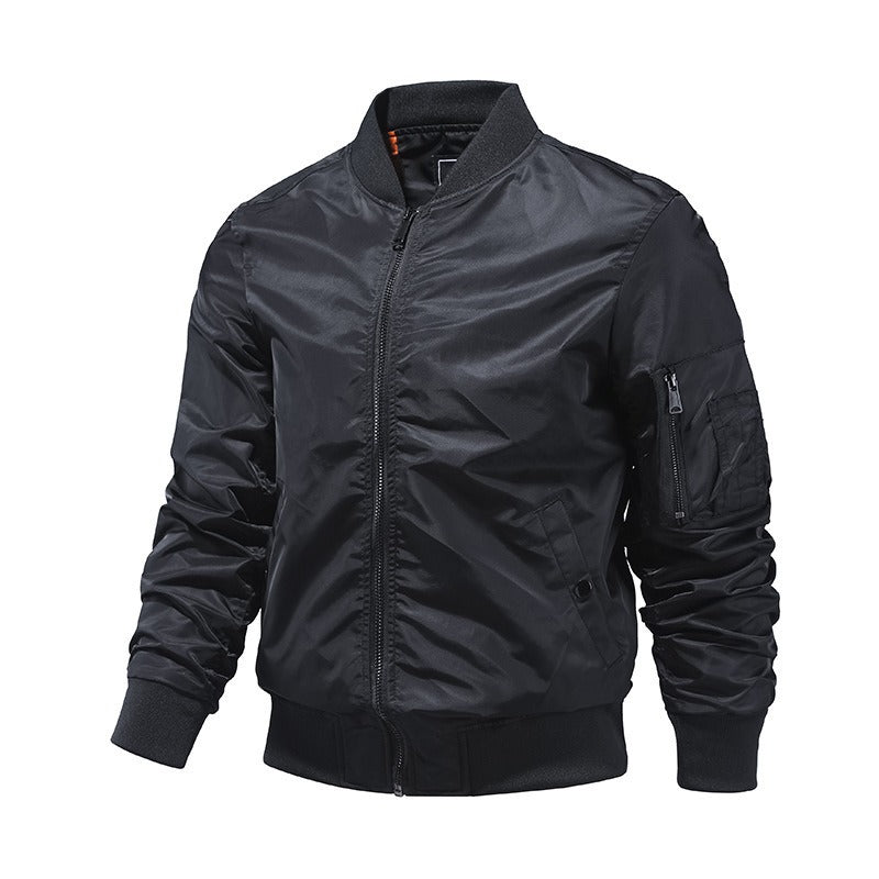 Bomberjacke mit Reissverschluss und Taschen für Männer